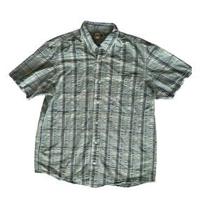 Duluth Trading CO. Men's Short Sleeve Button Up Plaid Size Large